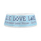 Live Love Lake Plastic Dog Bowls - Medium - FRONT