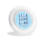 Live Love Lake Plastic Party Appetizer & Dessert Plates - 6" (Personalized)