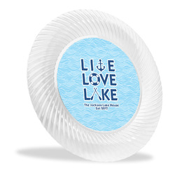 Live Love Lake Plastic Party Dinner Plates - 10" (Personalized)