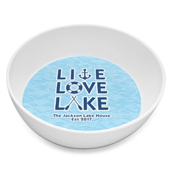 Live Love Lake Melamine Bowl - 8 oz (Personalized)