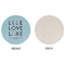 Live Love Lake Round Linen Placemats - APPROVAL (single sided)