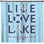 Live Love Lake Shower Curtain (Personalized)