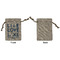 Live Love Lake Small Burlap Gift Bag - Front Approval