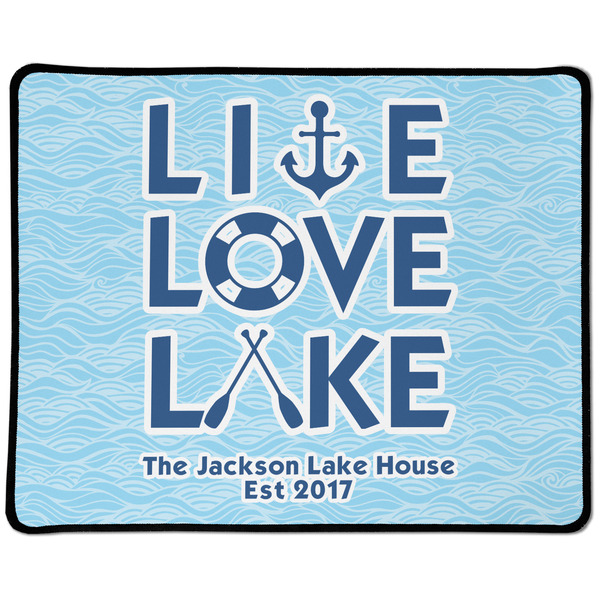 Custom Live Love Lake Large Gaming Mouse Pad - 12.5" x 10" (Personalized)