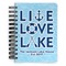 Live Love Lake Spiral Journal Small - Front View