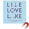 Live Love Lake Square Car Magnet