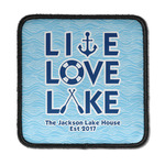 Live Love Lake Iron On Square Patch w/ Name or Text