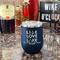 Live Love Lake Stainless Wine Tumblers - Navy - Double Sided - In Context