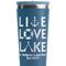 Live Love Lake Steel Blue RTIC Everyday Tumbler - 28 oz. - Close Up