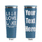 Live Love Lake Steel Blue RTIC Everyday Tumbler - 28 oz. - Front and Back