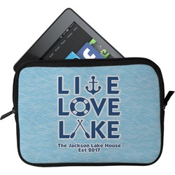 Live Love Lake Tablet Case / Sleeve - Small (Personalized)