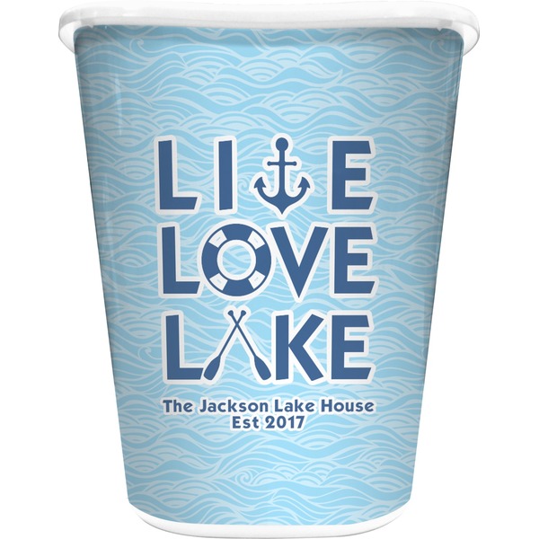 Custom Live Love Lake Waste Basket (Personalized)
