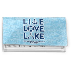 Live Love Lake Vinyl Checkbook Cover (Personalized)
