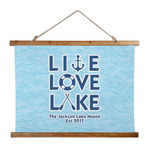 Live Love Lake Wall Hanging Tapestry - Wide (Personalized)