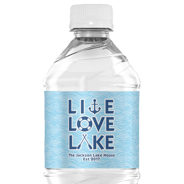 Custom Live Love Lake Water Bottle Labels - Custom Sized (Personalized)