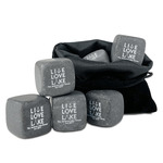 Live Love Lake Whiskey Stone Set - Set of 9 (Personalized)