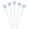 Live Love Lake White Plastic 5.5" Stir Stick - Fan View