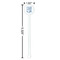 Live Love Lake White Plastic 5.5" Stir Stick - Round - Dimensions