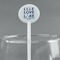 Live Love Lake White Plastic 5.5" Stir Stick - Round - Main