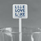 Live Love Lake White Plastic Stir Stick - Square - Main