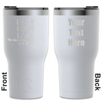 Live Love Lake RTIC Tumbler - White - Engraved Front & Back (Personalized)