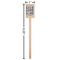 Live Love Lake Wooden 6.25" Stir Stick - Rectangular - Dimensions