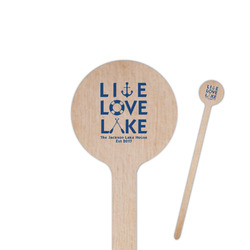 Live Love Lake Round Wooden Stir Sticks (Personalized)