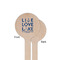 Live Love Lake Wooden 6" Stir Stick - Round - Single Sided - Front & Back