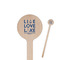 Live Love Lake Wooden 7.5" Stir Stick - Round - Closeup