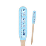 Live Love Lake Paddle Wooden Food Picks - Double Sided (Personalized)