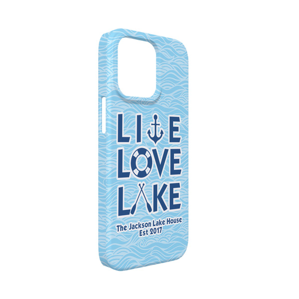 Custom Live Love Lake iPhone Case - Plastic - iPhone 13 Mini (Personalized)