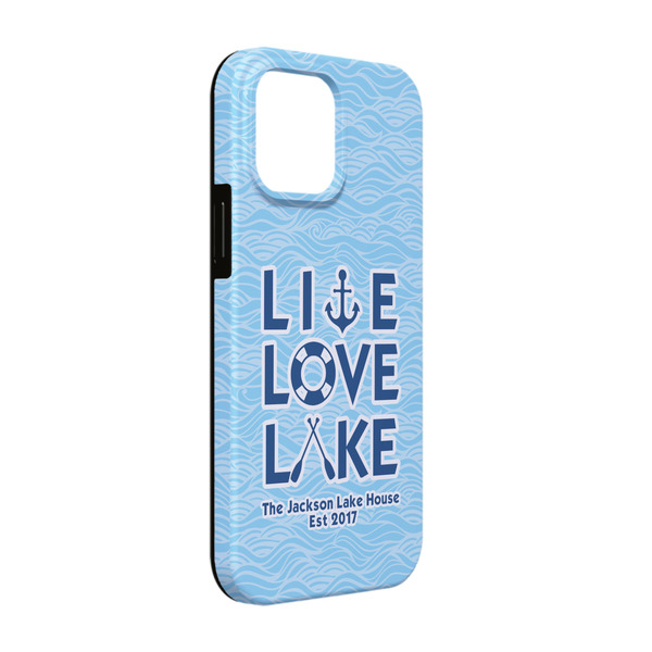 Custom Live Love Lake iPhone Case - Rubber Lined - iPhone 13 Pro (Personalized)