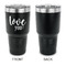 Love Quotes and Sayings 30 oz Stainless Steel Ringneck Tumblers - Black - Single Sided - APPROVAL