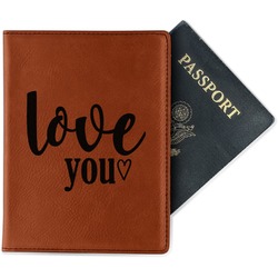 Love Quotes and Sayings Passport Holder - Faux Leather - Double Sided