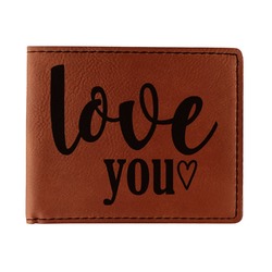 Love Quotes and Sayings Leatherette Bifold Wallet - Double Sided