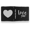 Love Quotes and Sayings Leather Binder - 1" - Black- Back Spine Front View