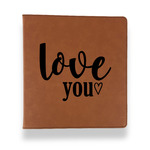 Love Quotes and Sayings Leather Binder - 1" - Rawhide