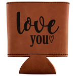 Love Quotes and Sayings Leatherette Can Sleeve