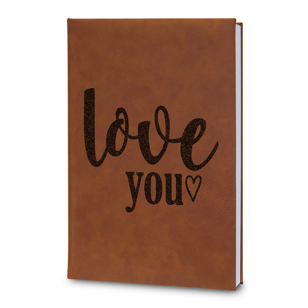 Custom Love Quotes and Sayings Leatherette Journal - Large - Double Sided