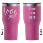 Love Quotes and Sayings RTIC Tumbler - Magenta - Laser Engraved - Double-Sided