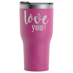 Love Quotes and Sayings RTIC Tumbler - Magenta - Laser Engraved - Single-Sided