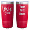 Love Quotes and Sayings Red Polar Camel Tumbler - 20oz - Double Sided - Approval