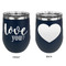 Love Quotes and Sayings Stainless Wine Tumblers - Navy - Double Sided - Approval