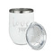 Love Quotes and Sayings Stainless Wine Tumblers - White - Double Sided - Alt View