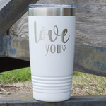 Love Quotes and Sayings 20 oz Stainless Steel Tumbler - White - Double Sided