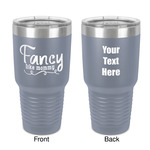 Mom Quotes and Sayings 30 oz Stainless Steel Tumbler - Grey - Double-Sided