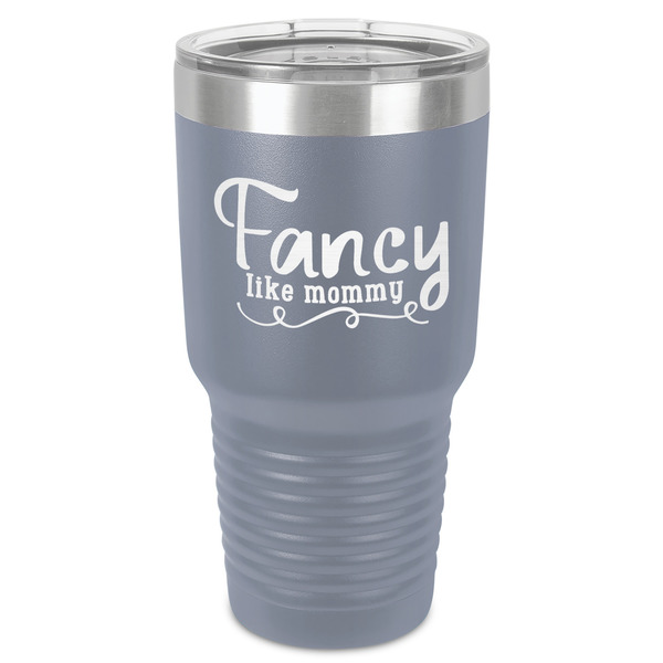 Custom Mom Quotes and Sayings 30 oz Stainless Steel Tumbler - Grey - Single-Sided