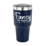 Mom Quotes and Sayings 30 oz Stainless Steel Tumbler - Navy - Single Sided