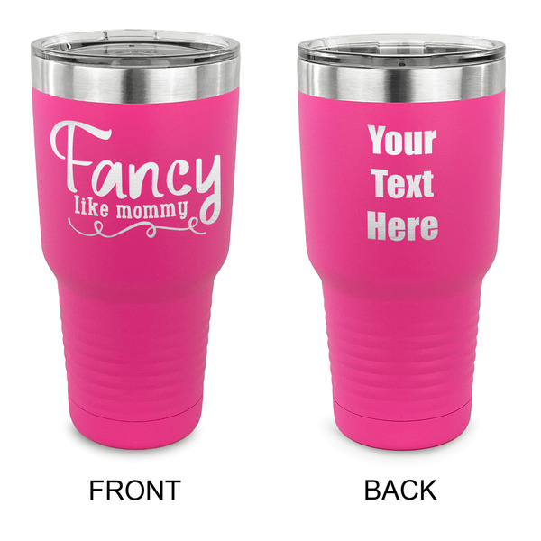 Custom Mom Quotes and Sayings 30 oz Stainless Steel Tumbler - Pink - Double Sided