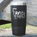 Mom Quotes and Sayings 20 oz Stainless Steel Tumbler - Black - Single Sided